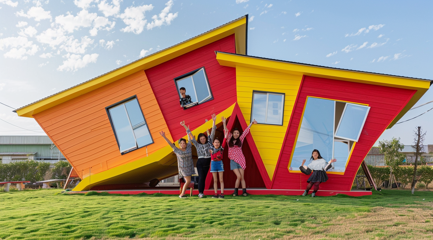 dfineart_87129_A_family_posing_for_the_camera_in_front_of_their_380b144a-7bd8-4b7a-a112-1a8f0e5dc2a7